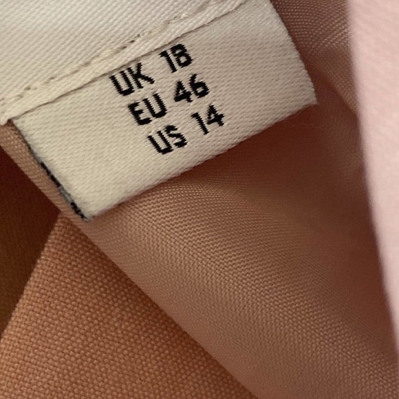 ASOS Blazer Womens 14 Pink Fitted Seamed Single Breasted 2 Button Closure - Picture 8 of 12